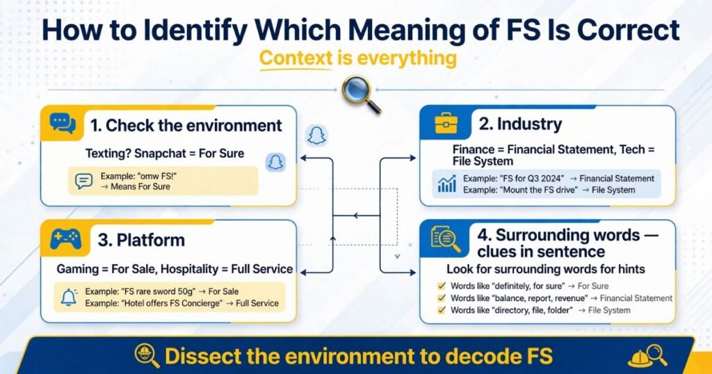 FS text meaning