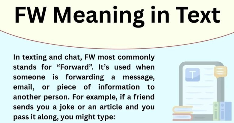 FW Meaning in Chat