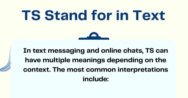 TS Mean in Texting
