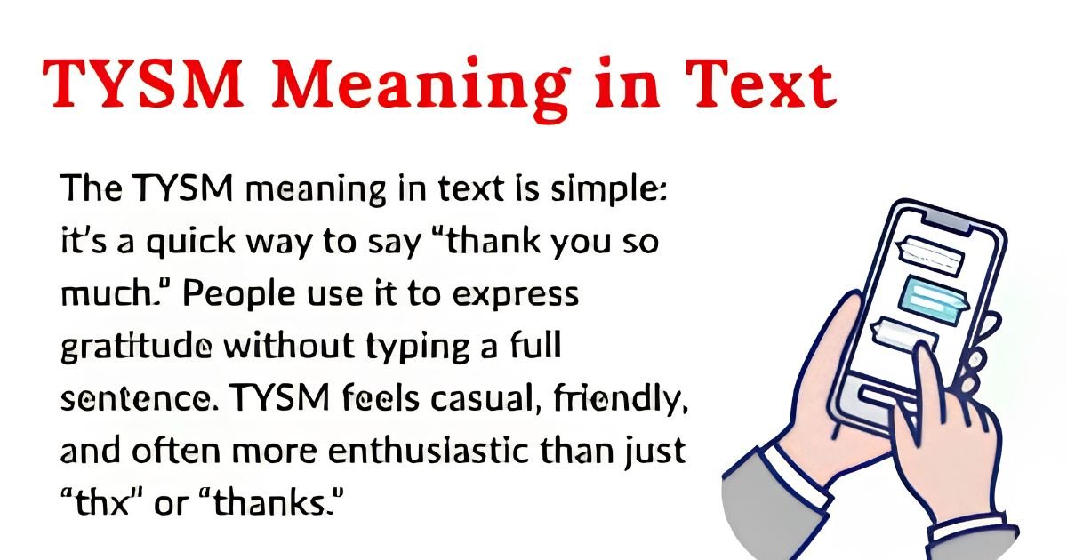 TYSM Mean in Text