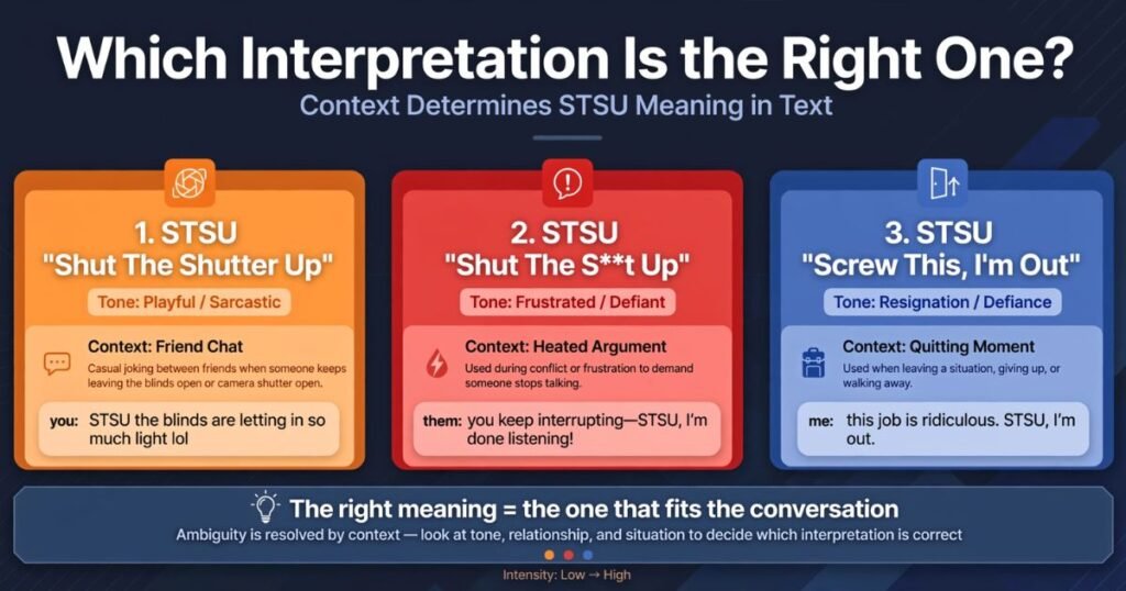 STSU meaning in chat