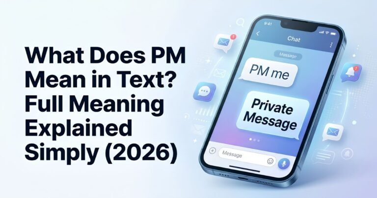 What Does PM Mean in Text