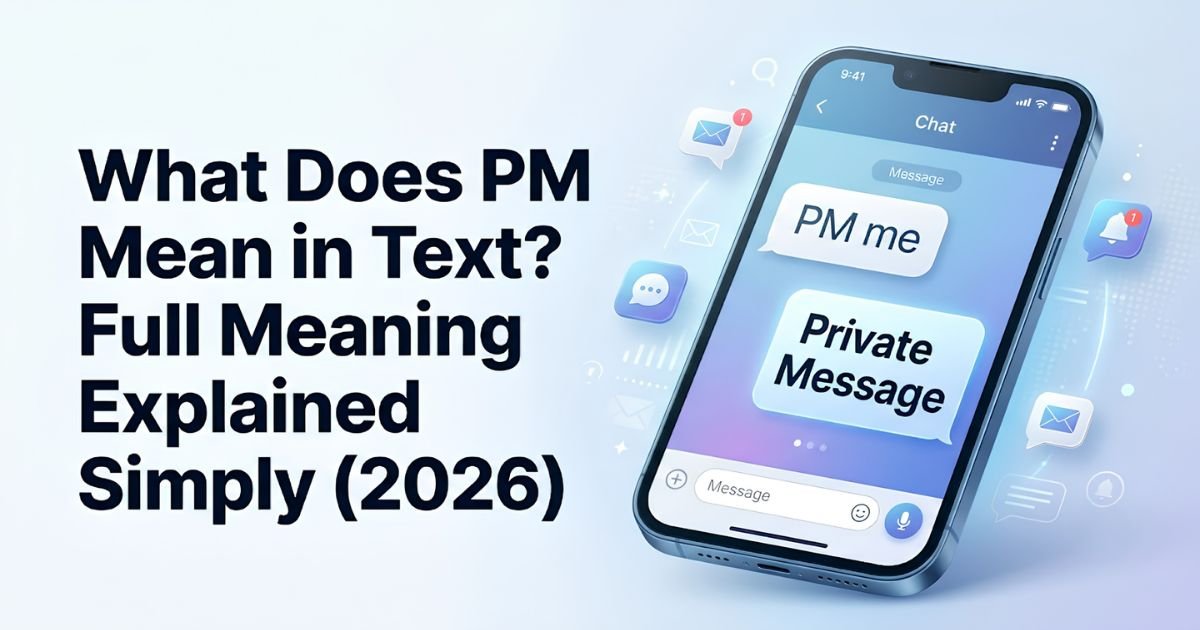What Does PM Mean in Text