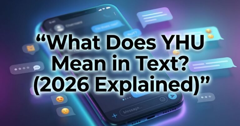What Does “YHU” Mean in Text