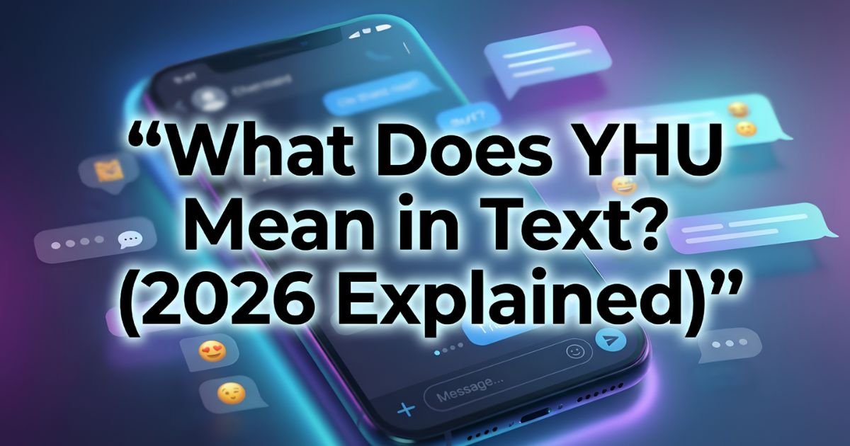 What Does “YHU” Mean in Text