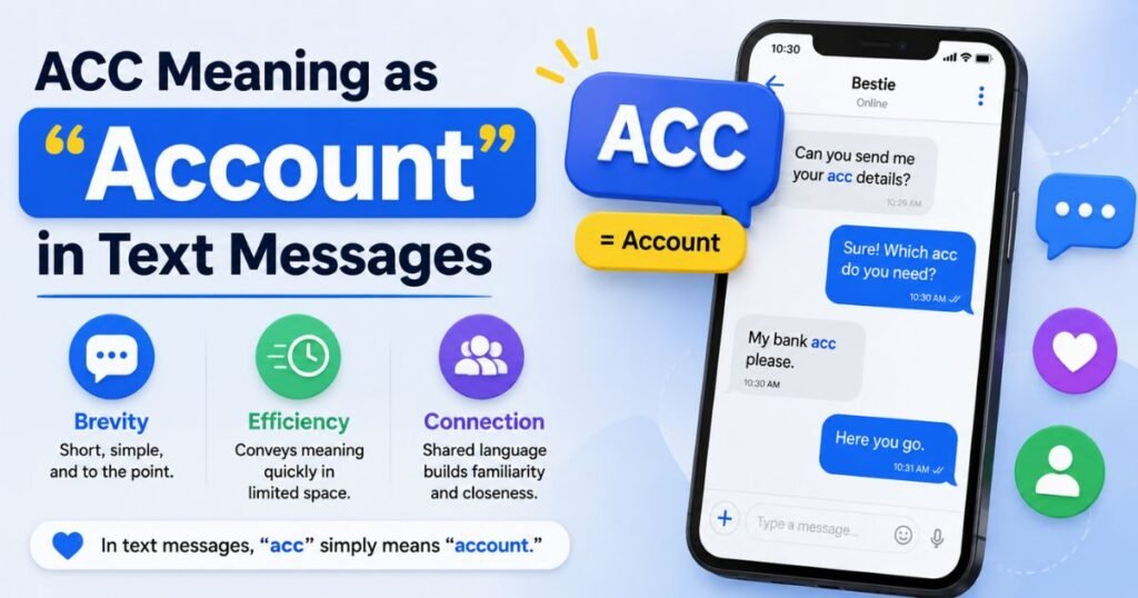 what does acc mean in text