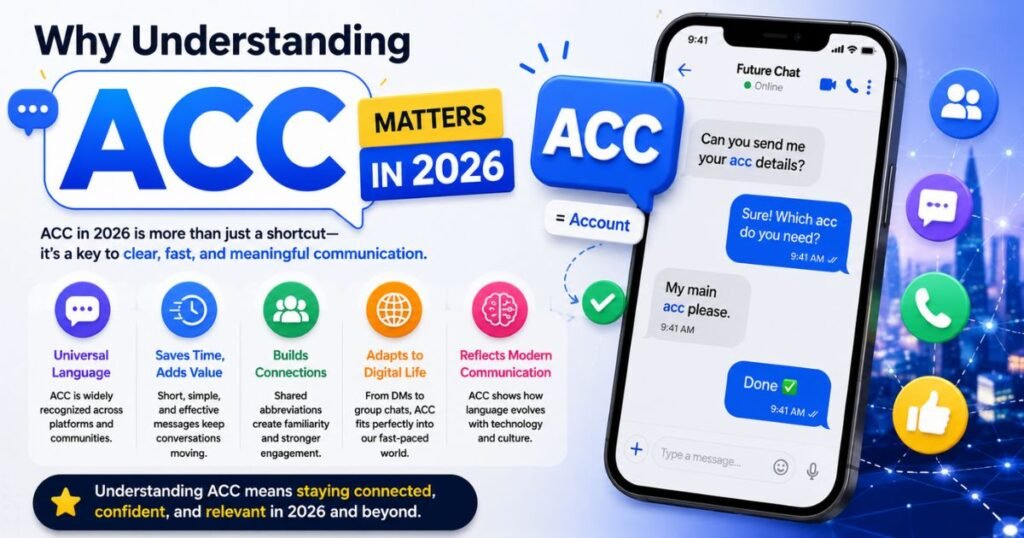 what does acc mean text