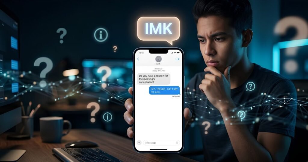 what does imk mean in text
