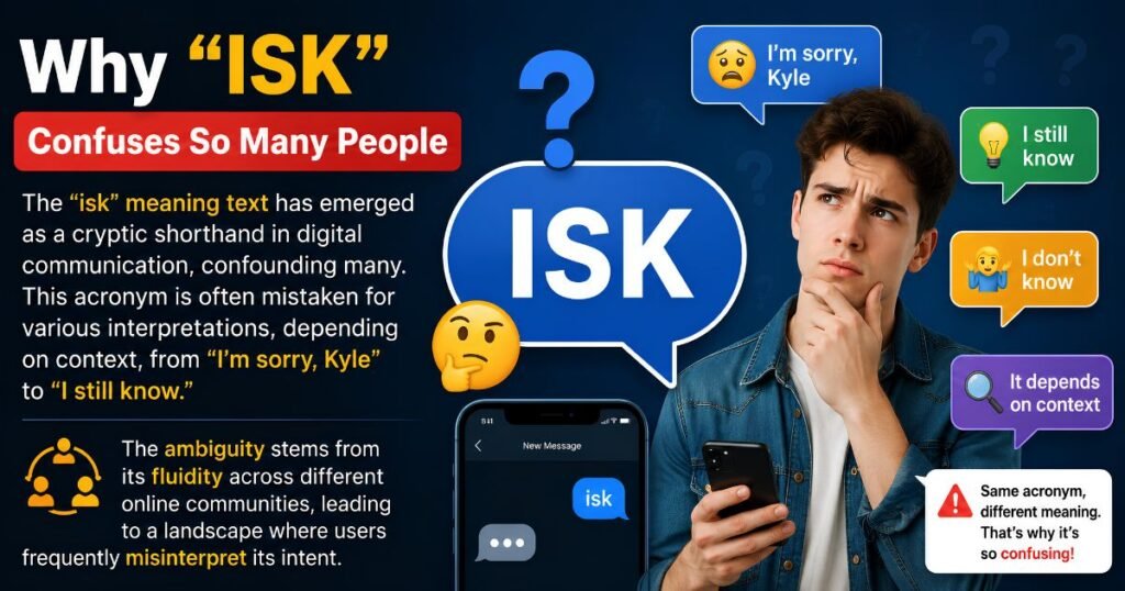 what does isk mean in text