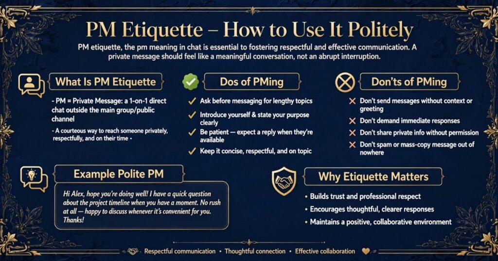 what does pm stand for in text 