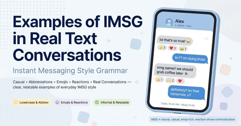 IMSG meaning on Snapchat