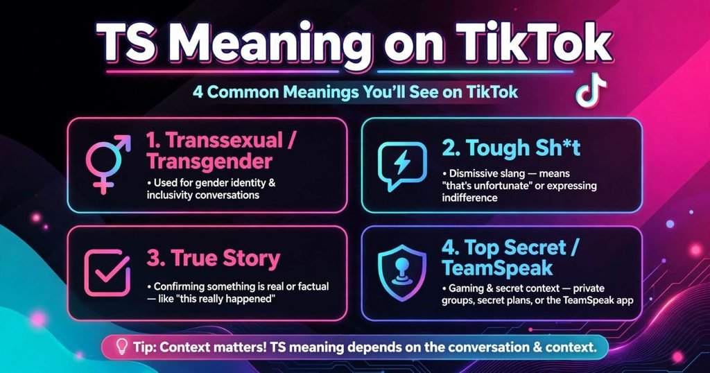 TS meaning on social media