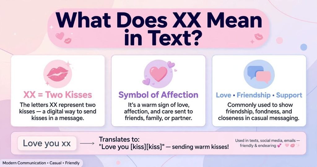 is xx a kiss in texting