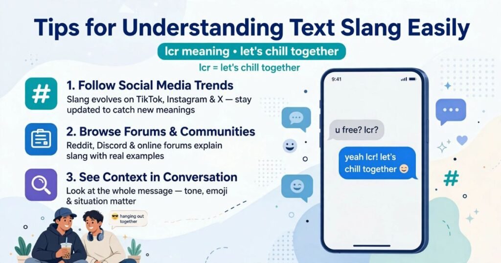 what does LCR stand for in texting