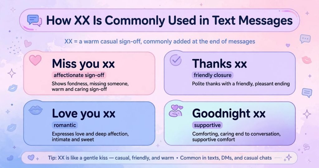 what does xx mean at the end of a text
