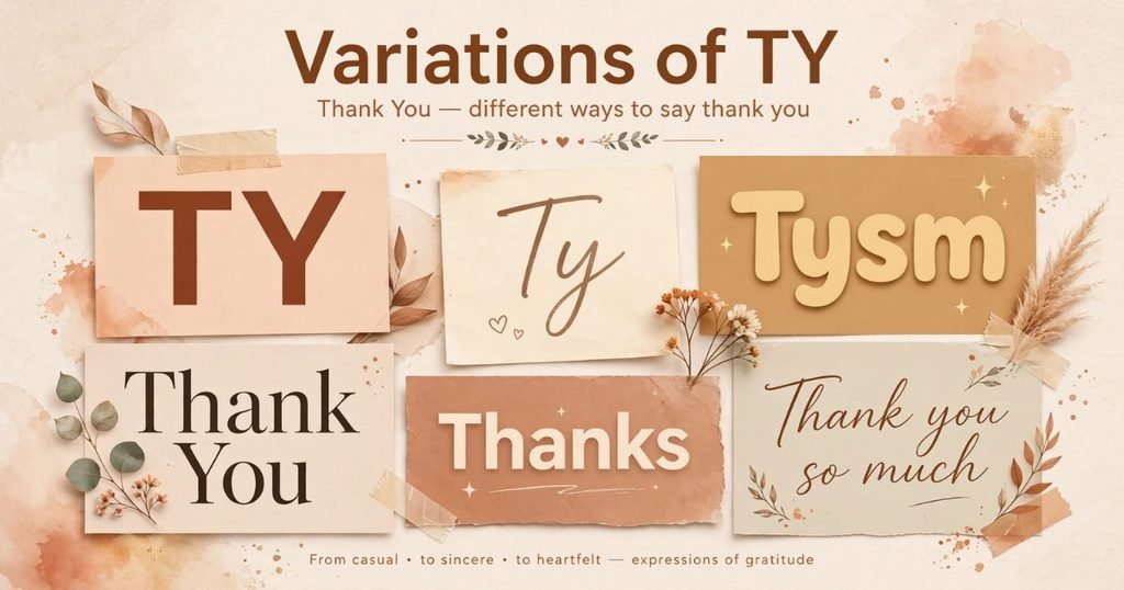 Difference between TY and TYSM