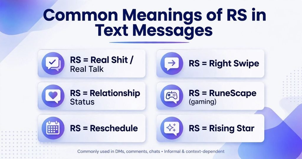 RS meaning in modern texting slang