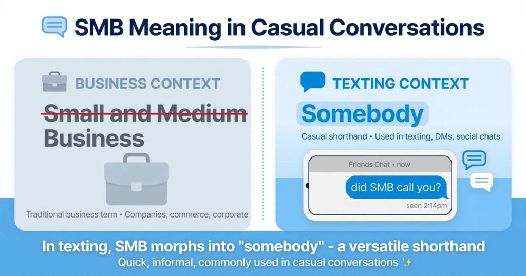SMB meaning on Snapchat