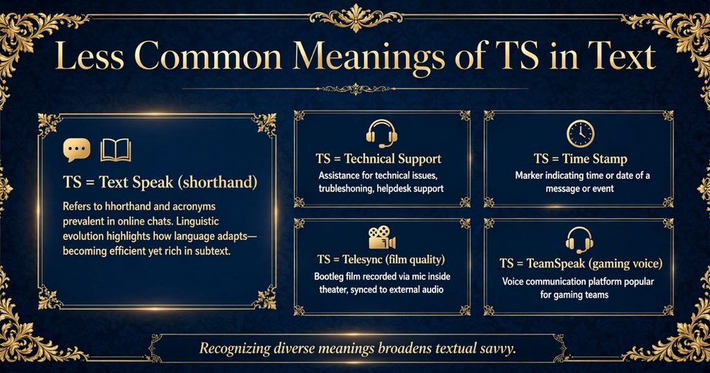 TS meaning on social media