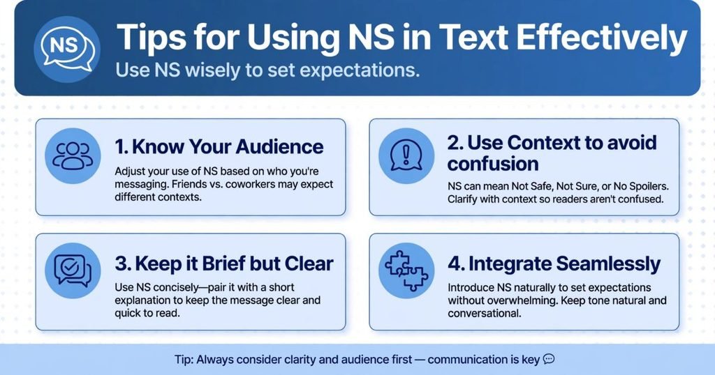 What does NS mean in texting