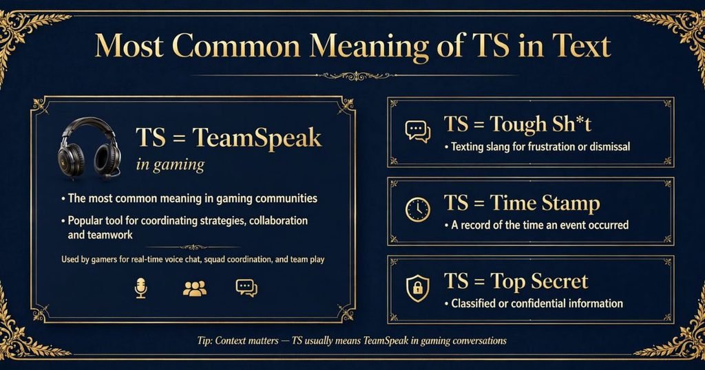 what does TS mean in text